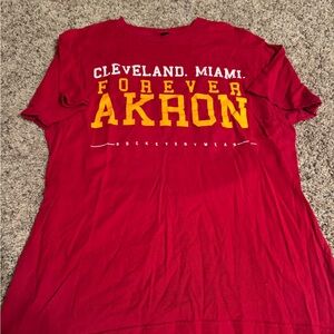 LeBron inspired Akron/Cleveland shirt in cavalier colors